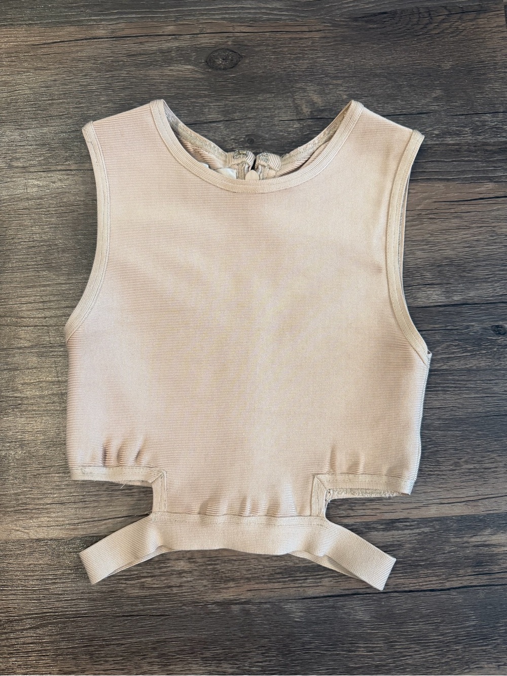 House of CB Beige Bandage Crop Top